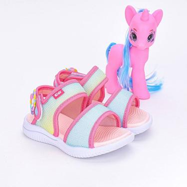 Imagem de Sandália Papete Infantil Kidy Ultra Leve Rosa Unicórnio
