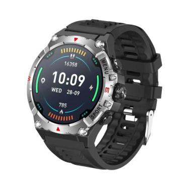 Imagem de Relógio Inteligente Militar Masculino Com Tela AMOLED, GPS, Bússola, A