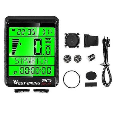 Imagem de Computadores de bicicleta dometer de ciclismo 5 idiomas cronômetro rel