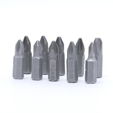Imagem de Kit Jogo Bits Ponteira 1/4 Philips Mini Ph2 S2 25Mm 10 Pçs