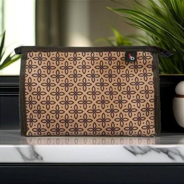 Imagem de Necessaire Versátil - Estampa Clássica Marrom para Organização - Frane
