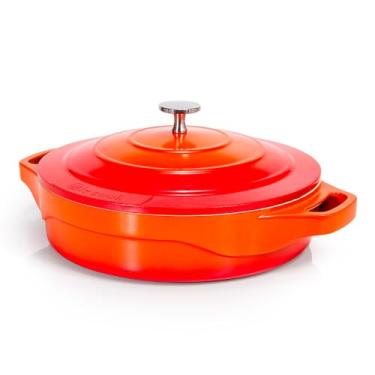 Imagem de LE COOK Caçarola Baixa 24cm Cerâmica Indução Antiaderente Premium – Alumínio de Alta Densidade, Revestimento Saudável Livre de PFOA, Cozimento Uniforme e Elegância Gourmet