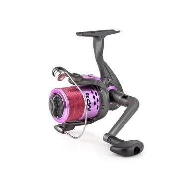 Imagem de Molinete Albatroz MP30 Rosa Com Linha - 3 Rolamentos - Albatroz Fishin