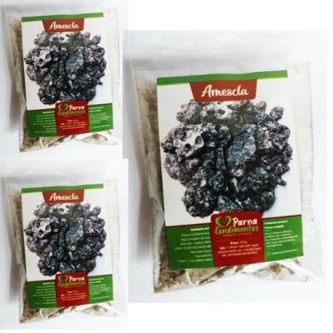 Imagem de Amescla Resina Breu Branco Defumação Espiritual Limpeza Defumador Kit 