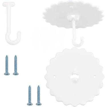 Imagem de GORGECRAFT 2 conjuntos de ganchos de rede mosquiteira de teto para beliche super cola ganchos de cama para pendurar mosquiteiro