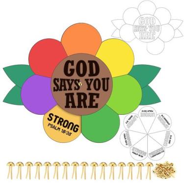 Imagem de Conjunto de artesanato Moinchore God Says You Are Coloring Wheel x24