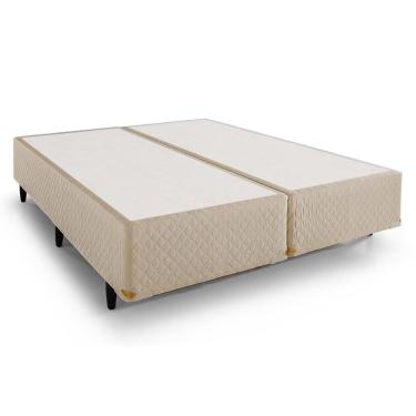 Imagem de Cama Box Base Queen Size-158x198x39 Triumph Bordado White (queen Size-158x198x39) - Herval