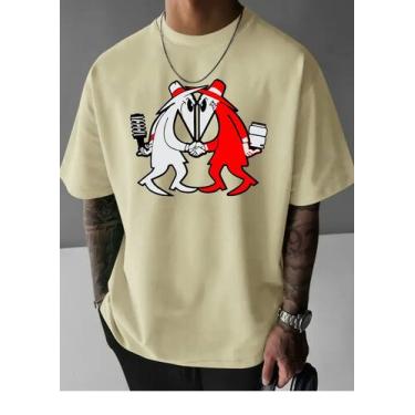 Imagem de Camiseta Casual Algodão Premium Streetwear Mola Vs Ar Suspenção - Univ