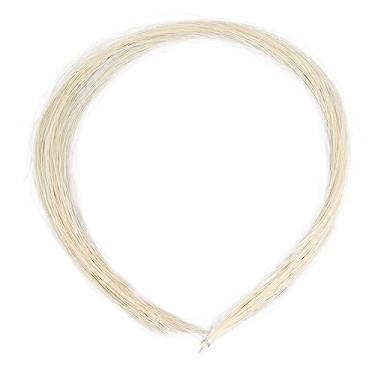 Imagem de Cabelo de cavalo premium de substituição profissional com arco de violino branco para melhor qualidade de som, tocadores de violino duráveis e duradouros (3/4)