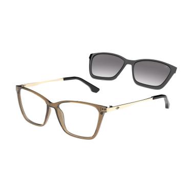 Imagem de Armação De Óculos Mormaii Swap 3 Clip On M6081j2957 Marrom Translúcido-Unissex