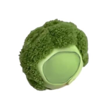 Imagem de menolana Boneca de pelúcia de brócolis, chapéu macio de 10 cm de altura para mulheres e meninas, acessórios para vestir, brinquedo leve em miniatura de desenho