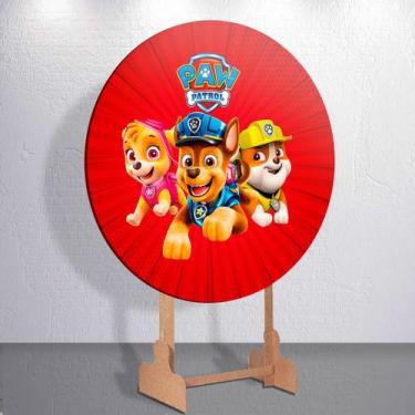 Imagem de Capa p/ Painel Festa Decoração Infantil Patrulha Dog Salvadoral Redond