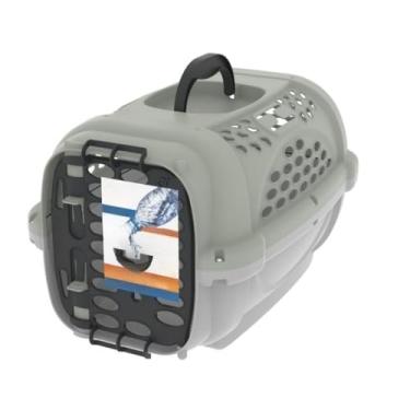 Imagem de Caixa de Transporte Pet Travas Duplas Plast Pet Para Cachorro, Gato, Coelho, Aves, Pequeno Porte(Taupe)