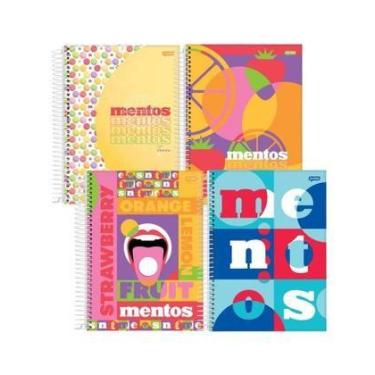 Imagem de Caderno Universitário 160 Folhas 10 Matéria Sortido Mentos - Jandaia