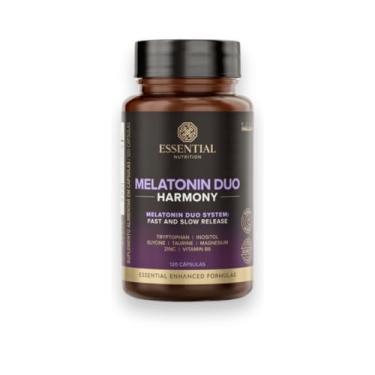 Imagem de Melatonina Duo Harmony 120 Cápsulas Essential Nutrition - Melatonina Micro SR