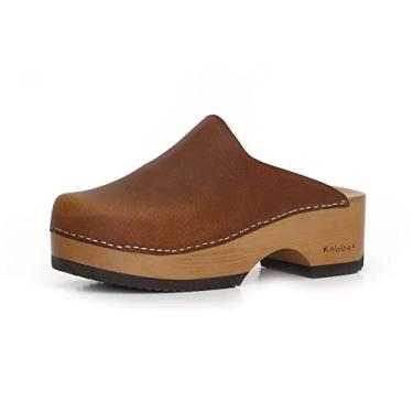 Imagem de Kebba Edith – Tamancos de madeira feitos à mão com couro genuíno | Suporte de arco e ajuste confortável | Plataforma de Tepa chilena e sola de EVA | Feito em Villarrica, Chile, Uísque cigano, 40