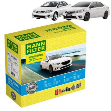 Imagem de Kit de Filtros Mann Filter Corolla 1.8 16V Flex 2012 até 2018 - 2.0 16