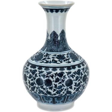 Imagem de Vaso 31x18x18cm Cerâmica Azul
