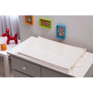 Imagem de Trocador de comoda para Bebê Inteiro Bege  Neutro Trocador Bebe Marfim