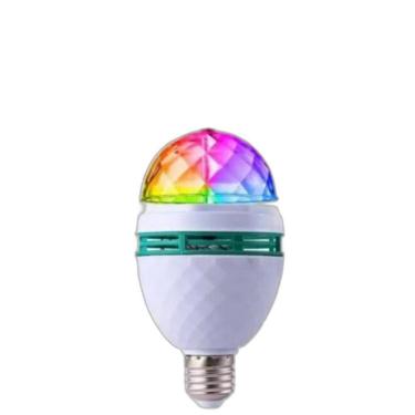 Imagem de Lâmpada Led Colorida Giratório Com Adaptador E27