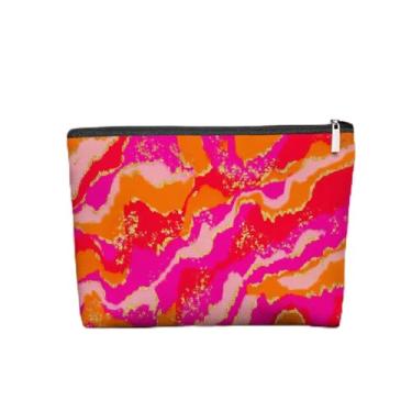 Imagem de Bolsa de maquiagem de cogumelo gótico, bolsa de cosméticos de esqueleto de caveira gótica para mulheres, presentes góticos para mulheres, bolsa de maquiagem colorida com zíper de cogumelo, Padrão 10