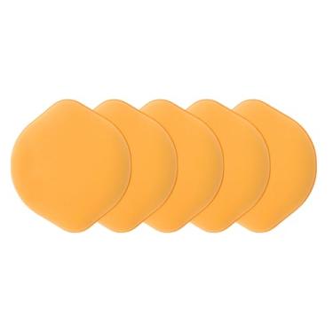Imagem de Generic Esponja de maquiagem facial em forma de cuia amarela 5 peças