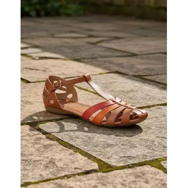 Imagem de Sandalia Rasteira Em Couro Whisk Color - Flor d'couro, 38