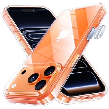 Imagem de NIMASO Capa transparente para iPhone 17 Pro, proteção contra quedas de grau militar, não amarela, fina e fina para iPhone 17 Pro, transparente