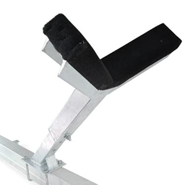 Imagem de Sturdy Built Conjunto coletor de descanso de arco para reboque de barco poste galvanizado ajustável