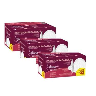 Imagem de Kit 3 Caixas Absorvente Protetor de Seio Stima C 96 UN Cada CX Com 32 
