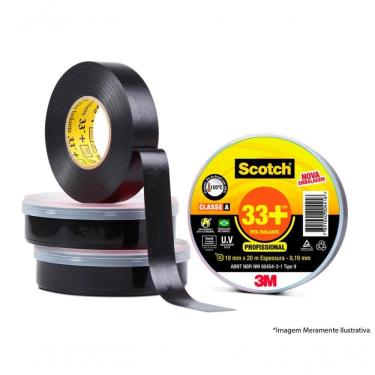 Imagem de Fita Isolante 3M 33+ 19X05M C/12Pçs