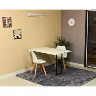 Imagem de Conjunto De Mesa Dobrável 120 X 75 + 2 Cadeiras Branca
