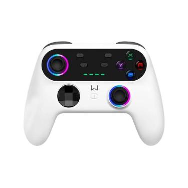 Imagem de Controle Warrior Ultra Pro Bluetooth, Compatível com Switch/PC/PS3, Branco, JS0092