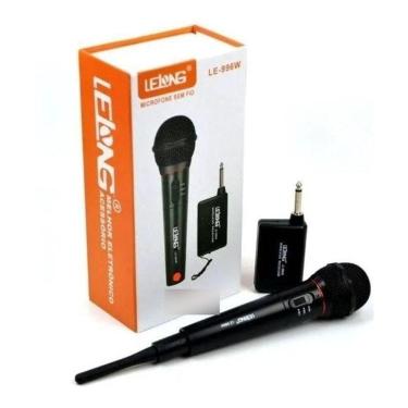 Imagem de Microfone Profissional Lelong Sem Fio Le996W
