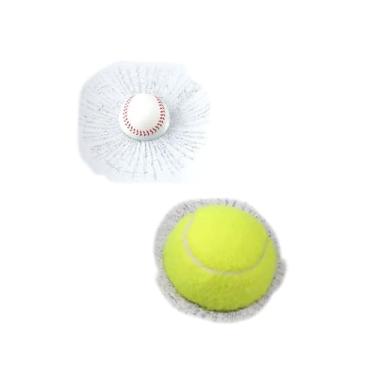 Imagem de 2 peças de adesivos de vidro quebrado complicado 3D, adesivo autoadesivo estéreo com bola de janela, para beisebol e tênis estilo de carro