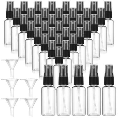 Imagem de Meyeyaia Frasco spray pequeno de 30 ml de 30 ml – 100 frascos de spray de plástico a granel, frasco de spray de névoa fina transparente recarregável para cuidados com a pele, cuidados com as plantas e