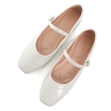 Imagem de Slduv7 Botas femininas de pele de inverno de couro sintético para caminhadas ao ar livre com renda no tornozelo, H Bege, 38 BR