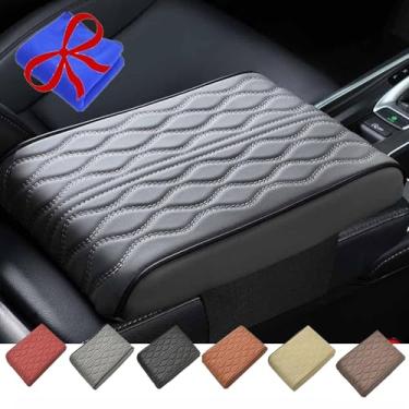Imagem de Almofada de caixa de apoio de braço de carro de algodão com memória (estilo universal), almofada de caixa de apoio de braço de carro de esponja (estilo universal), almofada de caixa de apoio de braço