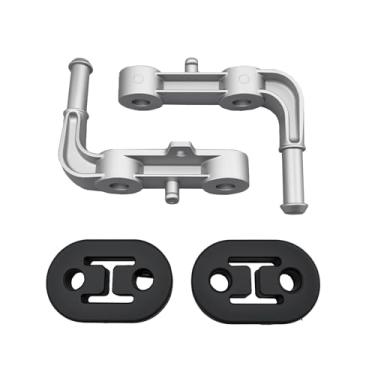 Imagem de Conjunto de suporte de silenciador traseiro esquerdo e direito para Dodge Ram 1500 5.7L 6.2L 2019-2025, substitui 68395841AA 68275662AB, inclui 2 peças de borracha para cabide