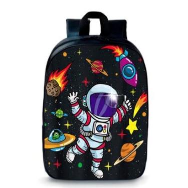 Imagem de Mochila Escolar Pequena Bolsa Pré Escolar Infantil Desenhos Astronauta Geek Skin 189-Unissex