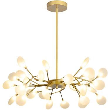 Imagem de Lustre Teto 85Cm Ramos Árvore 45 Leds Luminária Metal