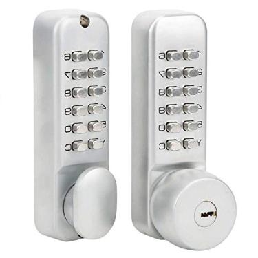 Imagem de Dupla face mecânica Senha Bloqueio Courtyard 1-11 Dígitos Combinação Porta Codificada Bloqueio com chaves YYDFPIIA