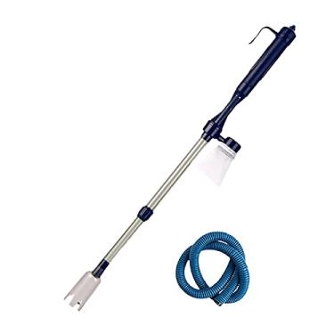 Imagem de Limpador Elétrico de Areia Aquário Mudança Água Tanque Peixes a Vácuo 3 em 1 Ferramenta Multifuncional Limpeza Sifões Mudanças Algas Limpa Sacola Malha Eficaz Muda Rapidamente