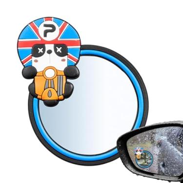 Imagem de Espelhos de ponto cego automotivo, espelhos de ponto cego para carro | Espelhos de ponto cego bonitos dos desenhos animados Espelhos retrovisores pequenos,Espelhos de carro compactos para condução seg