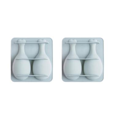Imagem de Angoily Molde para cozinhar, 2 peças, molde de bolo de silicone, design de perna de frango, ferramenta de cozimento para bolo de chocolate, biscoito, azul