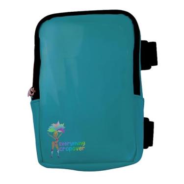 Imagem de Bolsa de coxa holográfica | Arnês de perna para mulheres | Bolsa de cintura ao ar livre | Pochete de caminhada de carnaval com alças ajustáveis, Azul-petróleo, One Size, Bolsa de coxa regular