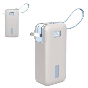 Imagem de KONXISA Capa para carregador portátil Anker 3 em 1, capa protetora de silicone macio, leve, resistente a quedas e poeira, cinza