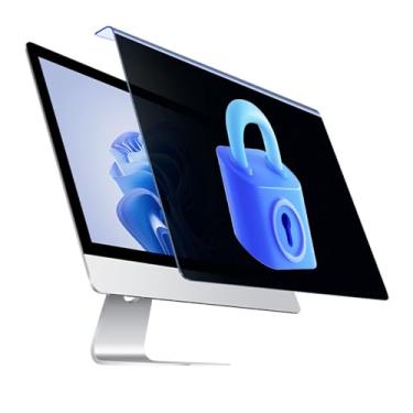 Imagem de uhyOHF Protetor de tela de privacidade de computador, 50.8 cm/54.6 cm/61.0 cm/68.6 cm/81.3 cm película protetora de luz azul antirreflexo para escritórios, estações de trem, aeroportos, 54.6 cm 491