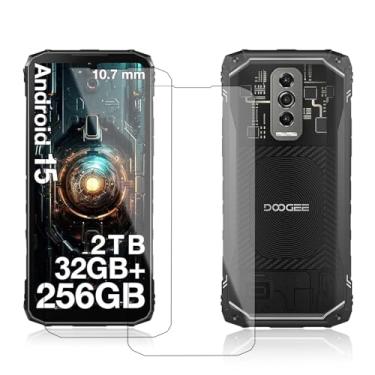 Imagem de KONXISA Pacote com 2 protetores de tela para DOOGEE Blade 10 Ultra (2025), protetor de tela de vidro temperado para celular, 9 durezas, película protetora transparente HD antiarranhões e sem bolhas