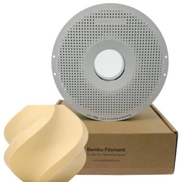 Imagem de Filamento 3d Bambu Lab Pla Matte Fosco 1kg 1,75mm Com Carretel Reutilizável Cor Bege 11401
